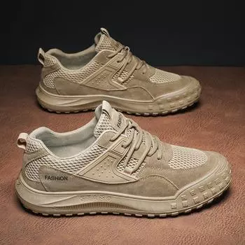 Новые мужские повседневные туфли летние дышащие сетчатые кроссовки для активного отдыха нескользящие износостойкие рабочие туфли Zapatillas De Deporte 39