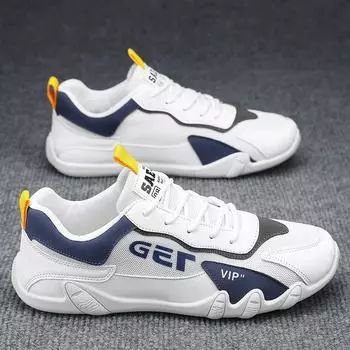 Новые мужские повседневные туфли, удобные сетчатые дышащие мужские спортивные туфли для активного отдыха, дизайнерские нескользящие парусиновые вулканизированные туфли Zapatillas 39 белый