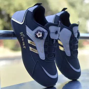 Новые мужские роскошные кожаные повседневные туфли высокого класса, легкие и нескользящие спортивные туфли с мягкой подошвой, кроссовки для бега для мужчин 38