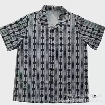 Новые мужские рубашки в тропическом гавайском стиле для пляжа — повседневные и стильные XXXL темно-серого