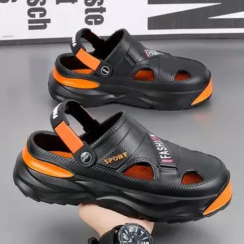 Новые мужские сандалии для бассейна, уличная пляжная обувь, слипоны, садовые сабо, сандалии, повседневные нескользящие тапочки, мужские шлепанцы 39-40