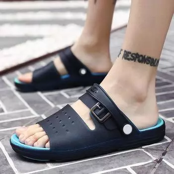 Новые мужские сандалии летние шлепанцы тапочки мужская повседневная пляжная обувь дешевые мужские сандалии водная обувь Sandalia Masculina98 7 красный