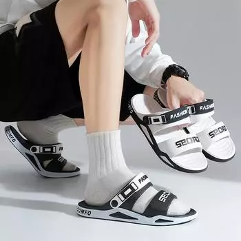 Новые мужские сандалии летняя повседневная пляжная одежда спортивная одежда для активного отдыха Вьетнам классные тапочки мужская обувь 38-39 белый