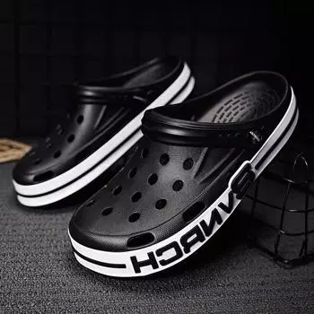 Новые мужские сандалии высокого качества, шлепанцы, пляжная уличная повседневная обувь, легкие сабо на мягкой подошве, летние мужские пляжные сандалии 39