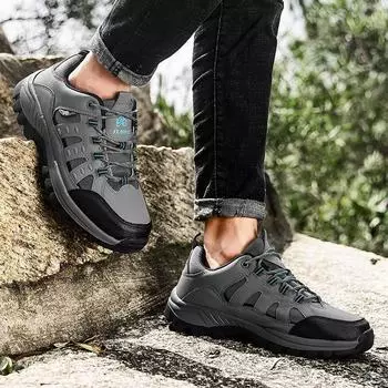 Новые мужские сетчатые кроссовки 2024 года для пешего туризма на открытом воздухе с нескользящей толстой подошвой, повседневные, износостойкие, для альпинизма, для парной спортивной обуви 36