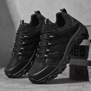 Новые мужские сетчатые модные мужские туфли на весну и лето, дышащие, нескользящие и износостойкие, повседневные, для отдыха на открытом воздухе, для занятий спортом и походов 39