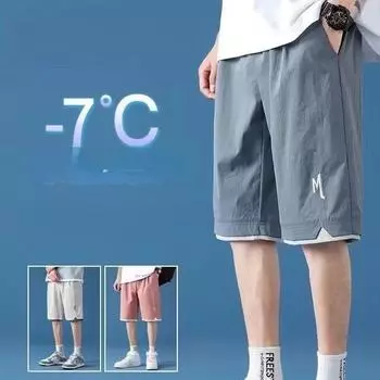 Новые мужские шорты мужские летние спортивные баскетбольные мужские дышащие быстросохнущие спортивные шорты для бега на пляже M синий