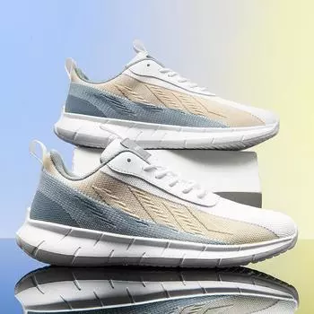 Новые мужские спортивные туфли синие на толстой подошве повседневные мужские сетчатые спортивные кроссовки для бега дышащие теннисные беговые прогулки фитнес мужские туфли 39