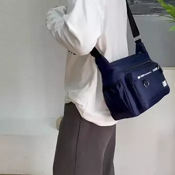 Новые мужские сумки через плечо, мужские нейлоновые сумки на плечо, сумки-мессенджеры для мальчиков, мужские сумки для путешествий, повседневная большая сумка серого цвета чёрный