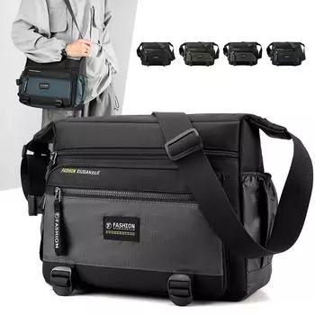 Новые мужские сумки через плечо, мужские нейлоновые сумки на плечо, сумки-мессенджеры для мальчиков, мужские сумки для путешествий, повседневная большая сумка серого цвета серый