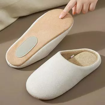 Новые мужские тапочки Light House Soft Home Cotton Slipper зимние домашние тапочки для пар для женщин Silence Slides Bedroom Flats S(Fit Euro 35-37) серый