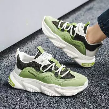 Новые мужские туфли Дышащие туфли Daddy с сетчатой поверхностью, плетеные туфли для летания, спортивная повседневная обувь, модная обувь 39