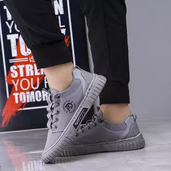 Новые мужские туфли летняя мода новые дышащие спортивные повседневные туфли трендовые туфли для доски мужские парусиновые туфли мужские 39 серый