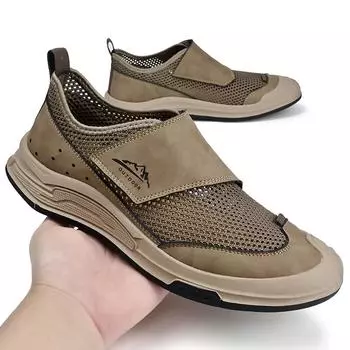 Новые мужские туфли, модные дышащие повседневные туфли, летние удобные прогулочные мокасины, обувь для вождения, деловая обувь, мокасины 39 чёрный