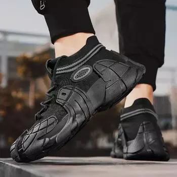 Новые мужские туфли Octopus Flying плетеные мужские туфли молодежная спортивная и обувь для отдыха нескользящая и износостойкая обувь на толстой подошве меха модная обувь 39