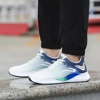 Новые мужские туфли с мягкой подошвой, мужские повседневные кроссовки Fly Woven Mesh, дышащие, модные мужские кроссовки для бега 39