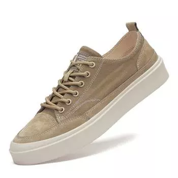 Новые мужские туфли, весенние повседневные туфли из парусины, крутые туфли для скейтбординга на плоской подошве, молодежные уличные модные кроссовки со шнуровкой 38 хаки
