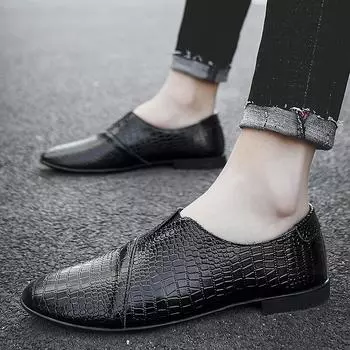 Новые мужские удобные повседневные туфли из натуральной кожи для мужчин, мужские свадебные туфли, элегантные мужские туфли для вождения 2024 года, лоферы для мужчин 38