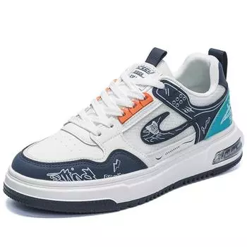 Новые мужские удобные ультрамягкие и дышащие кроссовки на шнуровке 39 серый/белый