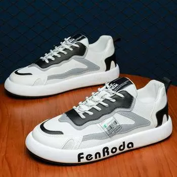 новые мужские удобные уличные удобные сетчатые туфли на толстой подошве дышащие туфли на толстой подошве модная мужская обувь 39