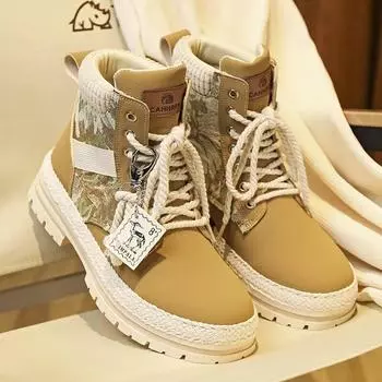 Новые мужские уличные мотоциклетные ботинки, осенние удобные рабочие ботинки, мужские высокие ботинки на платформе с цветными блоками, Botas Para Hombre 39