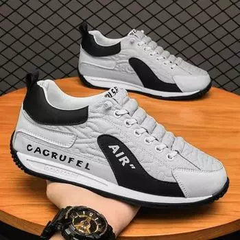 Новые мужские вулканизированные кроссовки, теннисные спортивные туфли без шнуровки из искусственной кожи, смешанные цвета, осенняя обувь для прогулок на меху, скейтбординг, повседневная обувь для мужчин 39