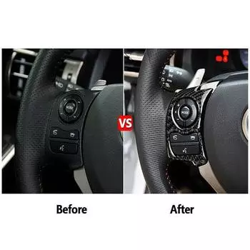 Новые накладки на кнопки рулевого колеса из углеродного волокна для LEXUS IS250/300/350 2014-2017