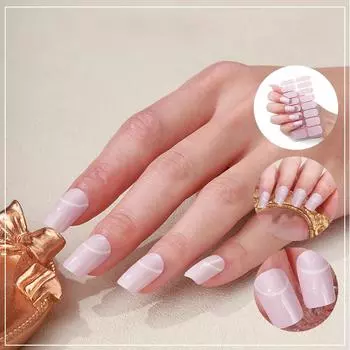 Новые наклейки для французского маникюра, пленка для ногтей с луковой пудрой, простые наклейки для ногтей с рисунком в виде мраморной коровы, аксессуары