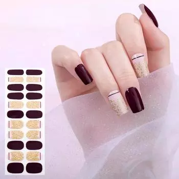 Новые наклейки для французского маникюра, водостойкие наклейки для ногтей, декоративные полноразмерные наклейки