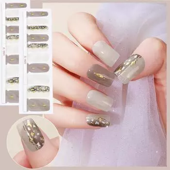 Новые наклейки для французского маникюра, водостойкие наклейки для горячего тиснения на ногти ко Дню святого Валентина