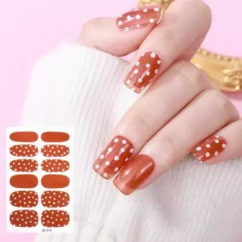 Новые наклейки для ногтей с рисунком милого лука розового цвета с любовью водонепроницаемые наклейки для ногтей полная наклейка