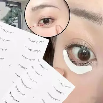 Новые наклейки с татуировками знаменитостей, имитация нижних ресниц, наклейки с водяными знаками, наклейки для ленивых глаз, маленькие свежие