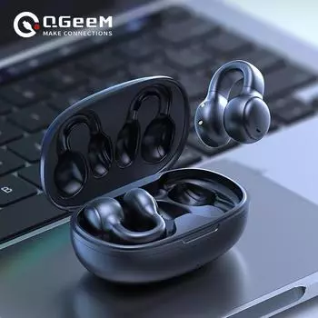 Новые наушники с костной косточкой, Hi-Fi звук, спортивная Bluetooth-гарнитура, серьги, беспроводные наушники, стереогарнитура Hi-Fi чёрный