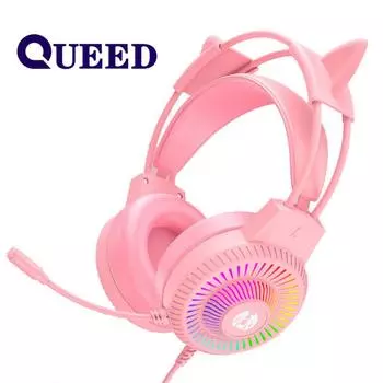 Новые наушники с RGB-подсветкой, игровая гарнитура, проводные наушники для компьютера, ноутбука