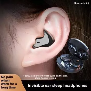 Новые наушники Sleep Bluetooth, мини-вкладыши, настоящие беспроводные наушники Bluetooth 5.3, высокое качество звука белый