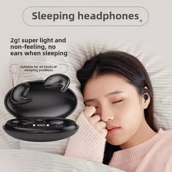 Новые наушники Sleep Bluetooth Наушники TWS с длительным сроком службы Умные спортивные наушники с шумоподавлением чёрный