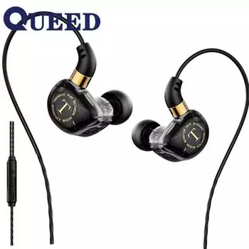 Новые наушники-вкладыши для мобильного телефона TM-01 с тяжелыми басами красный