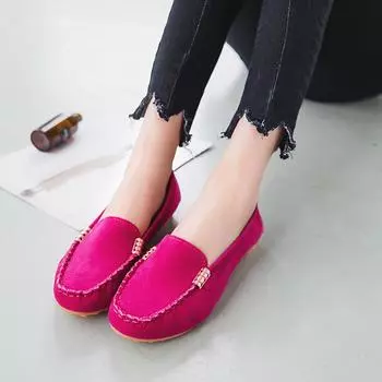 Новые неглубокие повседневные туфли с бахромой из говяжьих сухожилий, подошва с плоским дном, обувь для беременных женщин, медсестер, матерей, большой размер, импортная торговля, женская обувь Doudou 35 чёрный