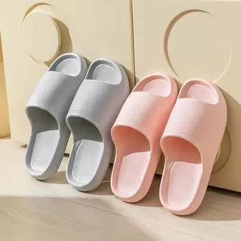 Новые нескользящие домашние тапочки EVA - толстая подошва, унисекс для дома, отеля, ванной комнаты 38-39 (Fits 37-38)