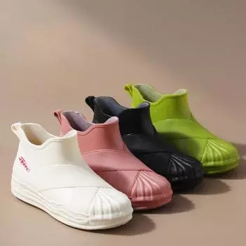 Новые нескользящие женские летние удобные резиновые сапоги Shallow 36