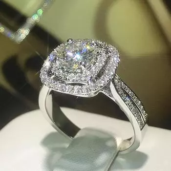 Новые нежные кольца принцессы с блестящим цирконием для танцевальной вечеринки, нарядное женское кольцо высокого качества, новые модные украшения 6