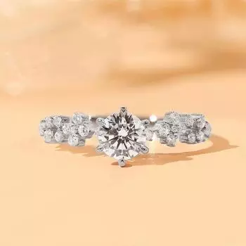 Новые нежные женские обручальные кольца с блестящими кристаллами циркония, модные стильные обручальные кольца, современные женские украшения 6