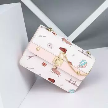 Новые нишевые сумки для женщин Сумки Сумка через плечо Сумка на цепочке Сумка подмышкой Осенняя универсальная легкая роскошная квадратная сумка