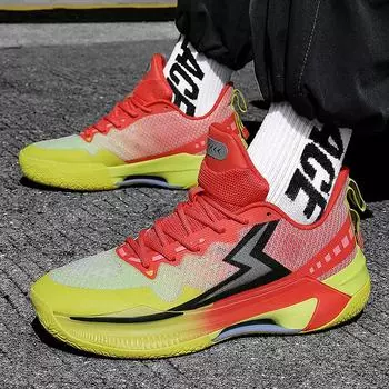 Новые низкие дышащие баскетбольные кроссовки на шнуровке для мужчин, учеников младших классов средней школы, специальная амортизирующая обувь для боевых видов спорта 36