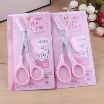 Новые ножницы-триммеры для бровей Ножницы-триммеры для бровей с расческой для бровей Инструменты для макияжа Инструменты для триммера для бровей