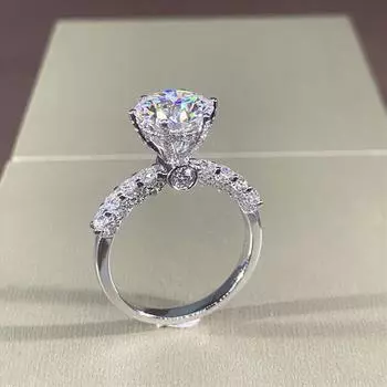 Новые обручальные кольца для женщин с посеребренным цирконием AAA, модные женские аксессуары на палец, ювелирные изделия 2022 10