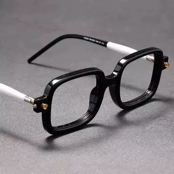 Новые очки для чтения с грубой оправой для мужчин и женщин, модные очки большого размера с защитой от синего света и усталости при пресбиопии 0 чёрный