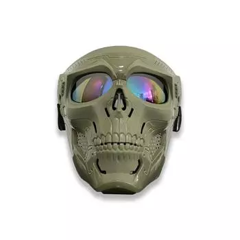 Новые очки для езды на мотоцикле Skull, ветрозащитные очки для езды, лыжные очки, ретро-маска, ветровое стекло для улицы, ветровое стекло для бездорожья