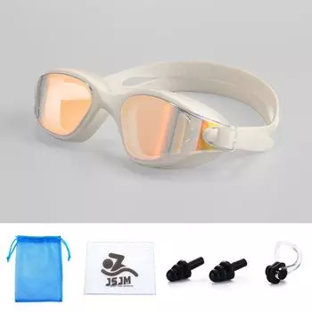 Новые очки для плавания HD Anti-Fog Professional Очки для плавания Силиконовые Anti-UV Регулируемые очки для плавания Взрослые Унисекс