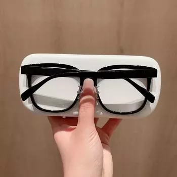 Новые очки Internet Celebrity Plain Tr90 в черной оправе